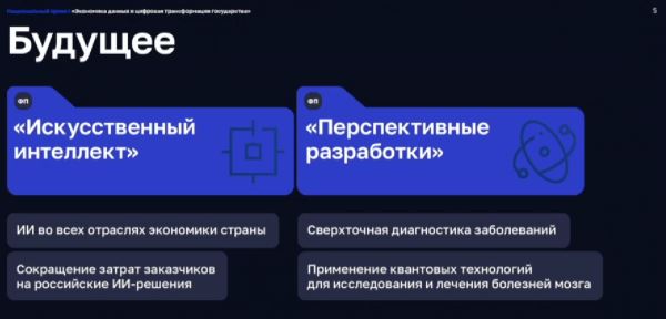 На ВЭФ представили нацпроект «Экономика данных и цифровая трансформация государства»